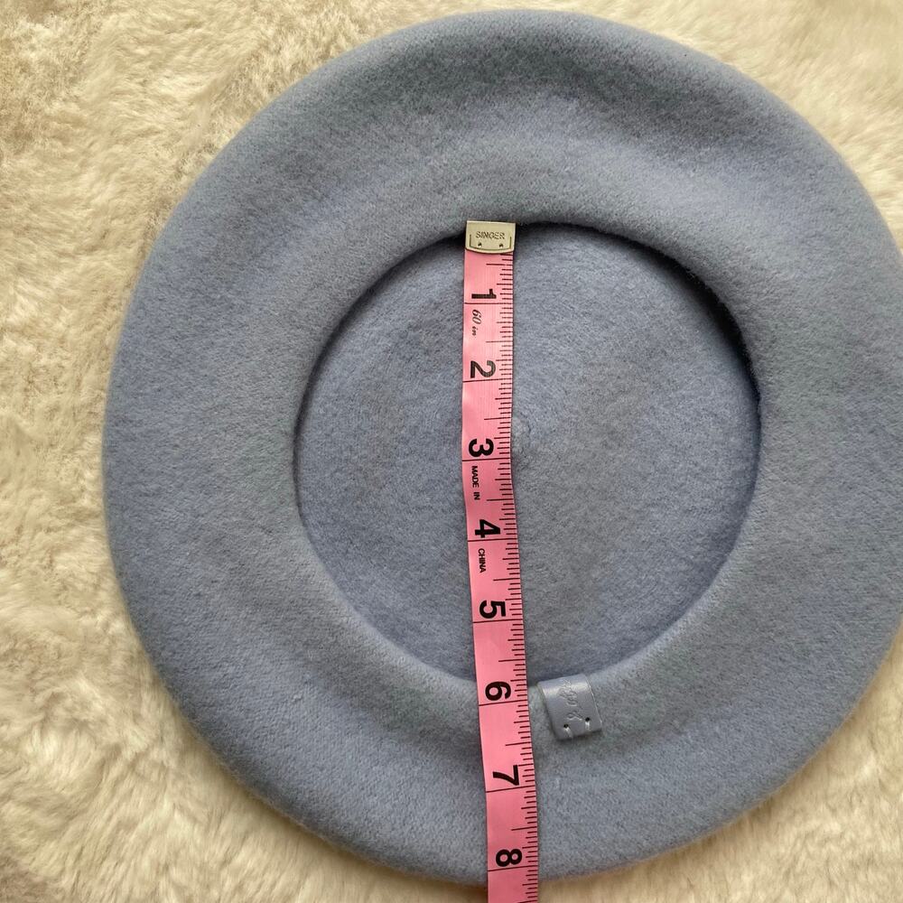 Anthropologie & Other Stories Light Blue Beret Hat - Picture 5 of 9